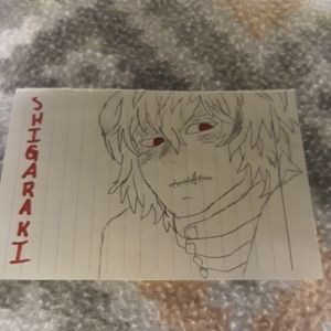 A drawing of a mha character